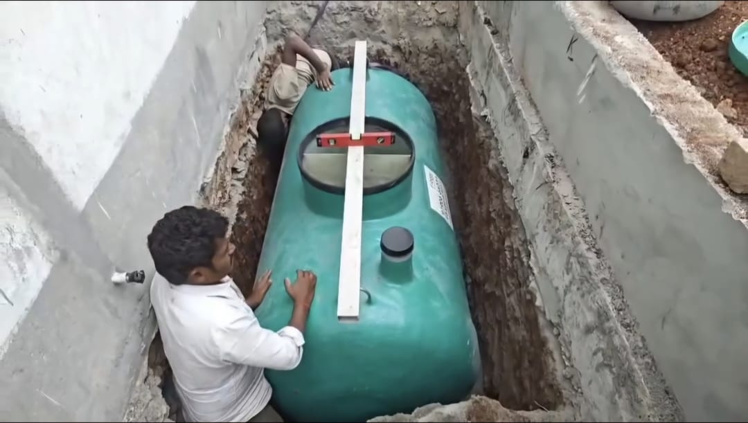 Bio-Septic tank FRP body close-up